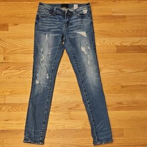 Buckle Blue Distressed Skinny Jeans